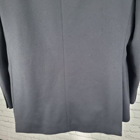 Daks Jermyn Street Black Wool Cashmere 2 Button Double Vent Blazer Sportcoat 46R - Picture 12 of 16